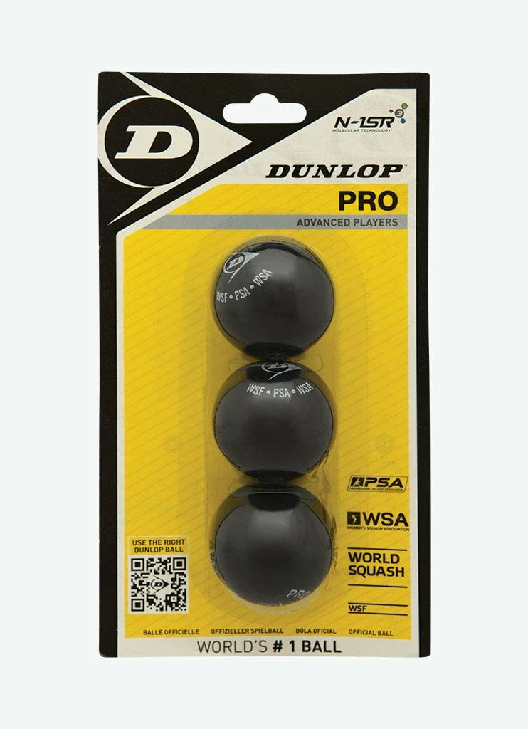 Cheapest π Dunlop Pro Squash Ball (double Yellow Dot) - 3 Pack π 3 Cheapest π Dunlop Pro Squash Ball (double Yellow Dot) - 3 Pack π