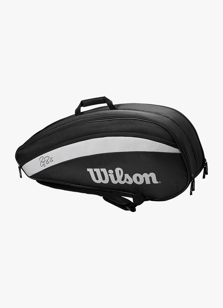Brand new β Wilson Federer Team 6 Racket Bag π 3 Brand new β Wilson Federer Team 6 Racket Bag π