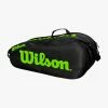 Discount ✔️ Wilson Team 2 Comp 6 Racket Bag - Black / Green 😉 -Karakal Shop image 335