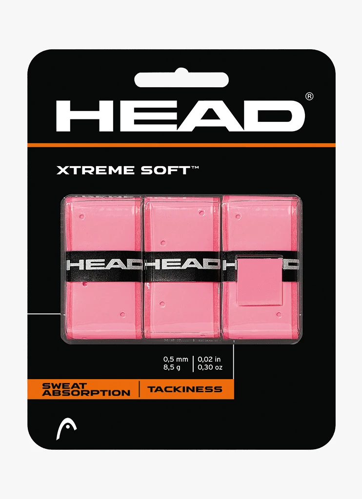 Promo π Head Xtremesoft Overgrip - Pink π 3 Promo π Head Xtremesoft Overgrip - Pink π