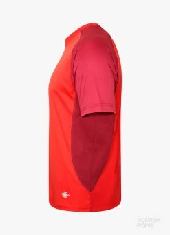 Coupon ⌛ Unsquashable Tour-Tec Performance 👚 Shirt - Red 😀 -Karakal Shop image 448