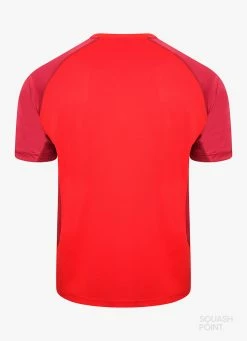 Coupon ⌛ Unsquashable Tour-Tec Performance 👚 Shirt - Red 😀 -Karakal Shop image 449