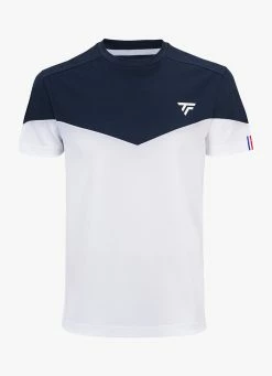 Best Pirce 💯 Tecnifibre Perf Tee - White / Navy ⭐