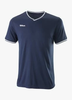 Best Pirce ⭐ Wilson Team II High V-Neck 👕 Shirt - Navy 🥰