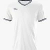 Promo 😍 Wilson Team II High V-Neck 👚 Shirt - White ❤️