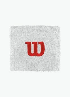Buy 🤩 Wilson 'W' Wristband - 2 Pack - White 💯