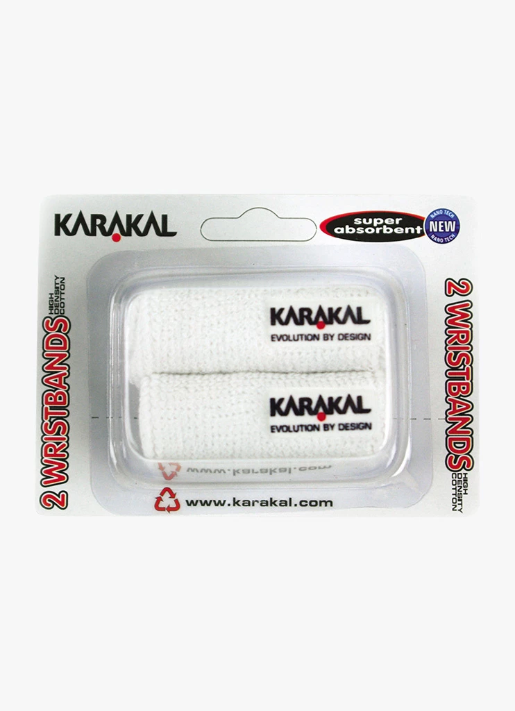 Best Sale π₯° Karakal Wristband X2 - 2 Pack - White π₯° 3 Best Sale π₯° Karakal Wristband X2 - 2 Pack - White π₯°