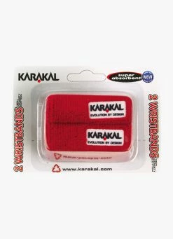 Hot Sale 💯 Karakal Wristband X2 - 2 Pack - Red 🔔