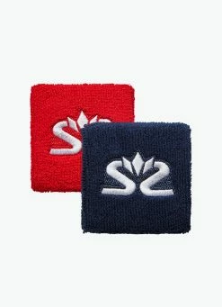 Budget ✨ Salming Wristband Short - 2 Pack - Red / Navy 😍